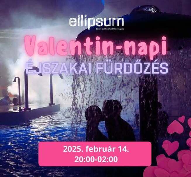 Valentin-napi éjszakai fürdőzés Dj-vel